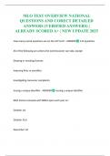 MLO TEST OVERVIEW NATIONAL QUESTIONS AND CORECT DETAILED ANSWERS &lpar;VERIFIED ANSWERS&rpar; &vert; ALREADY SCORED A&plus; &vert; NEW UPDATE 2025