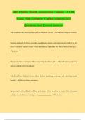 4E051 Public Health Journeyman Volume 1-3 CDC Exam With Complete Verified Solution 2025 Questions And Correct Answers