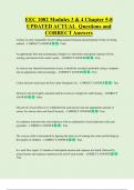 EEC 1002 Modules 3 & 4 Chapter 5-8 UPDATED ACTUAL Questions and  CORRECT Answers