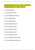 AutoCAD Shortcuts fully solved & updated&lpar;guaranteed pass&rpar;&period;