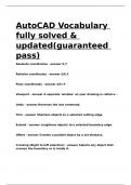 AutoCAD Vocabulary fully solved & updated&lpar;guaranteed pass&rpar;&period;