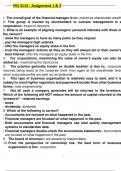 FIN 3113   Assignment 1 & 2&period; exam with verified  questions and answers 2025