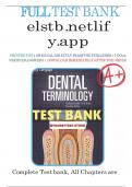 Test Bank For Dental Terminology 4th Edition by Calista Kindle&comma; Charline M&period; Dofka Chapter 1-20