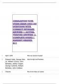 CHARLESTON TOUR GUIDE EXAM &lbrace;2025&rcub; 350 QUESTIONS WITH CORRECT DETAILED ANSWERS &vert;&vert; ACTUAL VERIFIED ANSWERS &vert;&vert; COMPLETE GUIDE&vert;&vert; ALREADY GRADED A&plus;&plus;