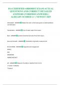 ISA CERTIFIED ARBORIST EXAM ACTUAL QUESTIONS AND CORRECT DETAILED ANSWERS &lpar;VERIFIED ANSWERS&rpar; &vert; ALREADY SCORED A&plus; &vert; NEWEST 2025