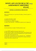  MN552 ADVANCED HEALTH ASSESSMENT MIDTERM  EXAM QUESTIONS AND ANSWERS 2025