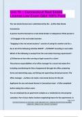 Unit 10 ~ Connecticut Real Estate  License Law Exam Q&A 100&percnt; Pass