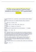 &Tab;Florida Jurisprudence Practice Exam&Tab;  &Tab;questions and answers 100&percnt; guaranteed &Tab;&Tab;success&period;&Tab; 