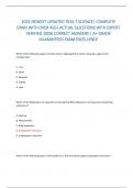 2025 NEWEST UPDATED TEAS 7 SCIENCE&vert; COMPLETE EXAM WITH OVER 450&plus; ACTUAL QUESTIONS WITH EXPERT VERIFIED 100&percnt; CORRECT ANSWERS &vert; A&plus; GRADE GUARANTEED EXAM EXCELLENCE