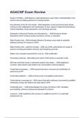 AGACNP Certification Exam &ndash; TEST BANK 2025&sol;2026 Edition&colon; Comprehensive Practice Questions and Answers for Adult-Gerontology Acute Care Nurse Practitioner Board Exam&comma; Certification Preparation&comma; and Review Guide