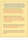WGU D202 HUMAN GROWTH AND DEVELOPMENT OBJECTIVE  ASSESSMENT BANK LATEST 2025 ACTUAL EXAM WITH COMPLETE  QUESTIONS AND CORRECT DETAILED ANSWERS &lpar;100&percnt; VERIFIED  ANSWERS&rpar; &vert;ALREADY GRADED A&plus;&vert; &vert;&vert;PROFESSOR VERIFIED&vert;&vert;  