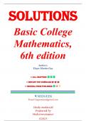 Solutions for Basic College Mathematics 6th Edition by Elayn Martin-Gay&comma; &lpar;All Chapters 1-11&rpar;