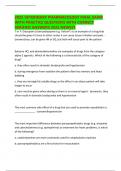 2025 VETERINARY PHARMACOLOGY FINAL EXAM WITH PRACTICE QUESTIONS WITH CORRECT VERIFIED ANSWERS 2025 NEWEST 