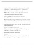 School SW PEL Exam Practice with Accurate Answers and Explanations