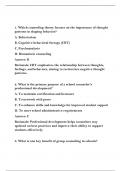 "School Counseling Exam Prep&colon; Verified Answers and Rationale Included"