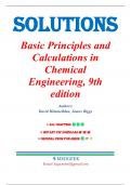 Solutions for Basic Principles and Calculations in Chemical Engineering&comma; 9th Edition by David M&period; Himmelblau&comma; All Chapter 2-11