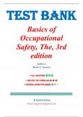 Test Bank for Basics of Occupational Safety&comma; The&comma; 3rd edition by David L&period; Goetsch 