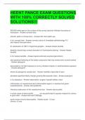 HEENT PANCE EXAM QUESTIONS WITH 100&percnt; CORRECTLY SOLVED SOLUTIONS&excl;&excl;&excl; 