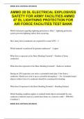 AMMO 28 DL ELECTRICAL EXPLOSIVES SAFETY FOR ARMY FACILITIES AMMO 47 DL LIGHTNING PROTECTION FOR AIR FORCE FACILITIES TEST BANK 