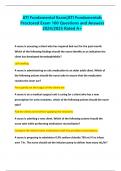 ATI Fundamental Exam&vert;ATI Fundamentals Proctored Exam 100 Questions and Answers 2024&sol;2025 Rated A&plus;