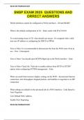 SNSP EXAM 2025  QUESTIONS AND ORRECT ANSWERS
