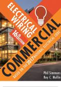 Electrical engineering Wiring Commercial 16th Edition by Phil Simmons&comma; Ray C&period; Mullin&comma; Mark Ode