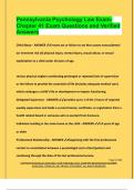 PSYCHOLOGY EXAM PACKAGE DEAL QUESTIONS AND VERIFIED DETAILED ANSWERS &vert; 100&percnt; GUARANTEED PASS &vert; ALREADY GRADED A&plus;