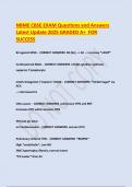 NBME CBSE EXAM Questions and Answers Latest Update 2025 GRADED A&plus; FOR SUCCESS&period;