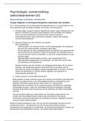 Complete samenvatting psychologie selectie&sol;toelating tentamen UU&comma; Pinel H17 & H18