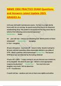 NBME CBSE PRACTICE EXAM Questions and Answers Latest Update 2025 GRADED A&plus;