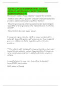 AUD REAL EXAM QUESTIONS AND CORRECT DETAILED ANSWERS 2025 LATEST VERSION&sol;&sol; ALREADY GRADED A&plus;