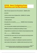 STCW EXAM PACKAGE DEAL QUESTIONS AND VERIFIED DETAILED ANSWERS &vert; 100&percnt; GUARANTEED PASS &vert; ALREADY GRADED A&plus;
