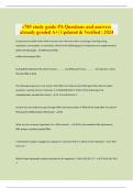c785 study guide PA Questions and answers already graded A&plus;&vert; Updated & Verified