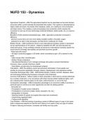NUFD 153 - Dynamics QUESTIONS AND CORRECT DETAILED ANSWERS WITH RATIONALES 2025&sol;2026 &lpar;VERIFIED ANSWERS&rpar; &vert;ALREADY GRADED A&plus;