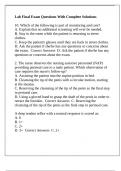 Lab Final Exam Questions With Complete Solutions
