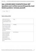 QAL LICENSE 2025&vert; COMPLETE EXAM SET &lpar;questions and verified answers&rpar;frequently most tested questions &vert; already passed&excl;&excl;
