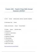 Comm 226 - Test-1 Prep With Actual Solution &lpar;2025&rpar;&excl;&excl;