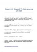 Comm 226 Exam -1 Verified Answers &lpar;2025&rpar;&excl;&excl;