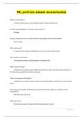 My ptcb last minute memorization