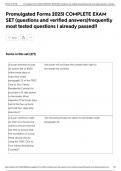 Promulgated Forms 2025&vert; COMPLETE EXAM SET &lpar;questions and verified answers&rpar;frequently most tested questions &vert; already passed&excl;&excl;
