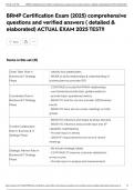 BRMP Certification Exam &lpar;2025&rpar; comprehensive questions and verified answers &lpar; detailed & elaborated&rpar; ACTUAL EXAM 2025 TEST&excl;&excl;
