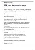 PCE Exam Quizzes and answers