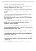 HRMT 201 EXAM QEUSTIONS & ANSWERS