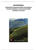 Solution manual for  fundamentals of investments valuation and management  9th edition by Bradford D&period; Jordan and Thomas Miller   All Chapters 1-21 Covered 