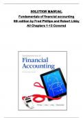 Solution manual  for Fundamentals of financial accounting   6th edition by Fred Phillips and Robert Libby   All Chapters 1-13 Covered 