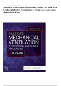Test Bank for Pilbeam&rsquo;s Mechanical Ventilation&comma; 8th Edition 8e by James M&period; Cairo &vert; Complete Questions and Answers