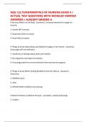 NSG 122 FUNDAMENTALS OF NURSING EXAM 4 &sol; ACTUAL TEST QUESTIONS WITH DETAILED VERIFIED ANSWERS &sol; ALREADY GRADED A