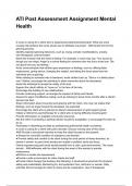 Mental Health Capstone  by ATI QUESTIONS AND CORRECT DETAILED ANSWERS WITH RATIONALES 2025&sol;2026 &lpar;VERIFIED ANSWERS&rpar; &vert;ALREADY GRADED A&plus; &lpar;ALL BUNDLED HERE&excl;&excl;&excl;&rpar;