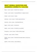 NMAT VERBAL QUESTION AND ANSWERS CORRECTLY SOLVED