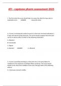 ATI - capstone pharm assessment 2025